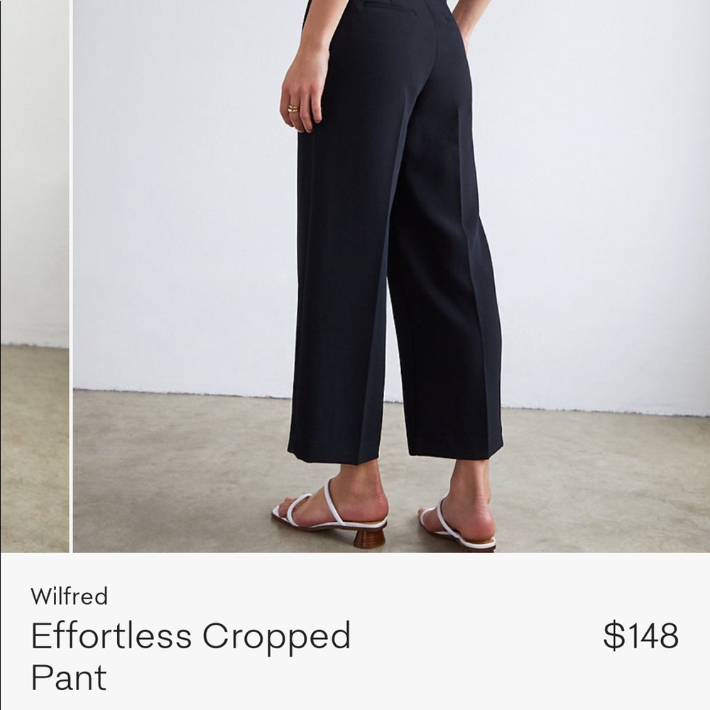 Aritzia Wilfred effortless cropped pant